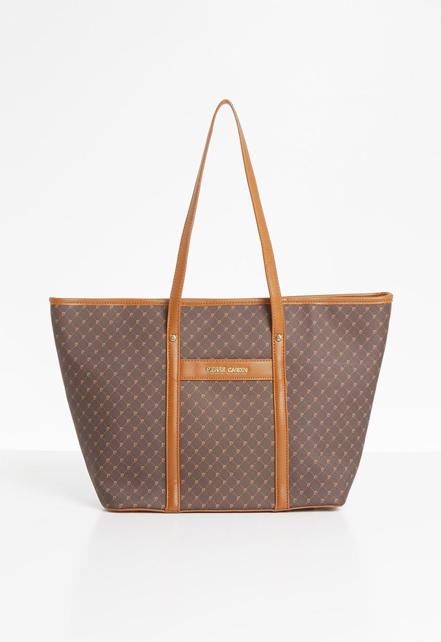 Pierre Cardin - Gulianna logo tote  - brown& tan