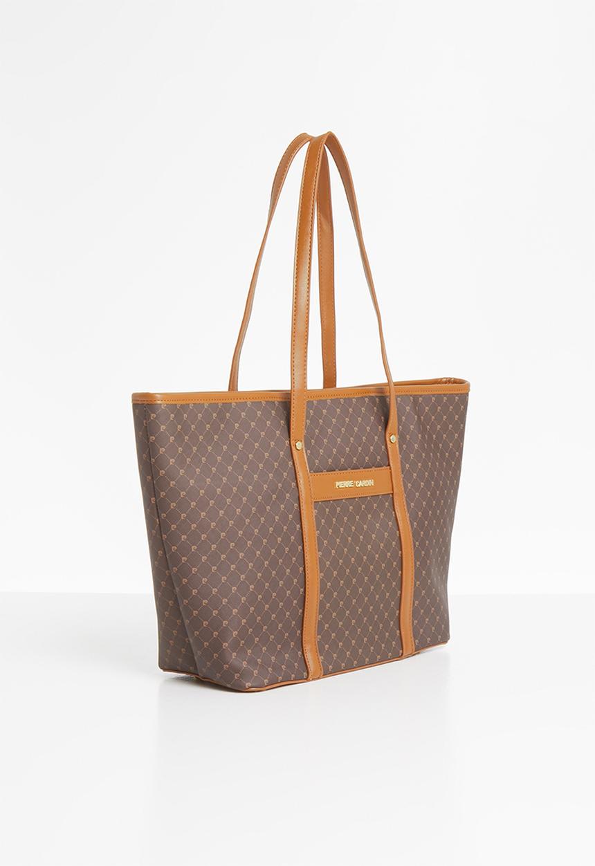 Pierre Cardin - Gulianna logo tote  - brown& tan