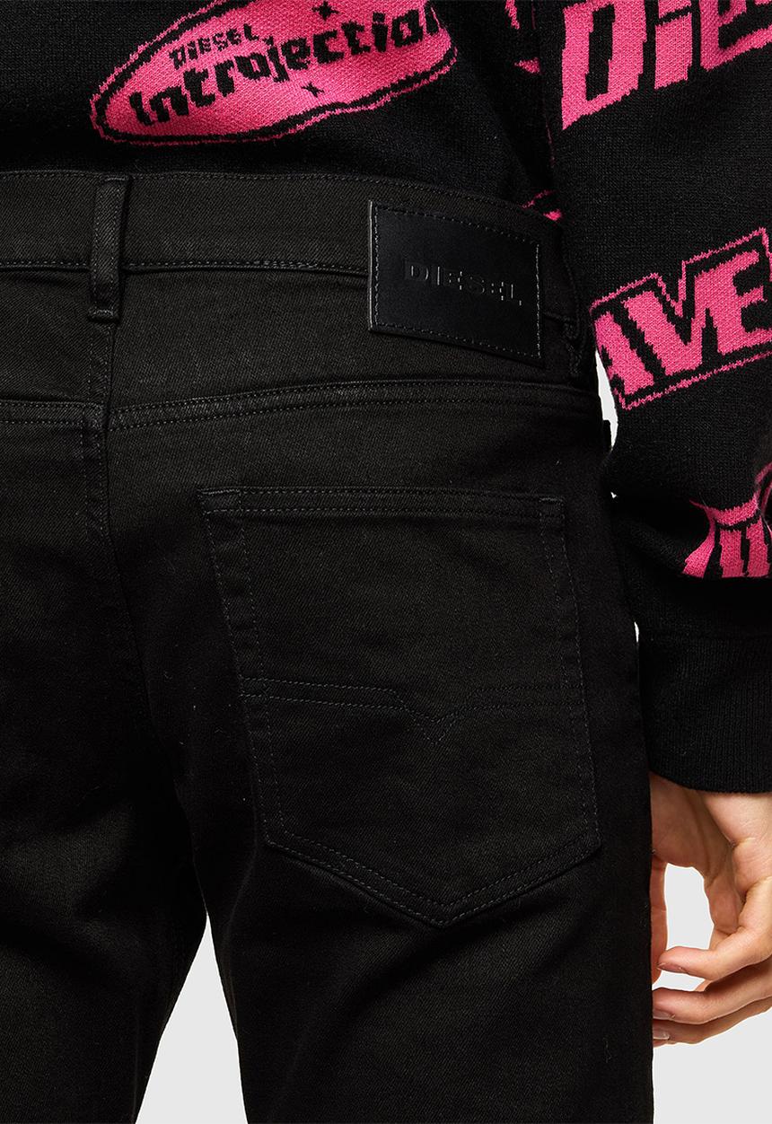 Diesel  - D-luster slim fit 5 pocket jeans - black