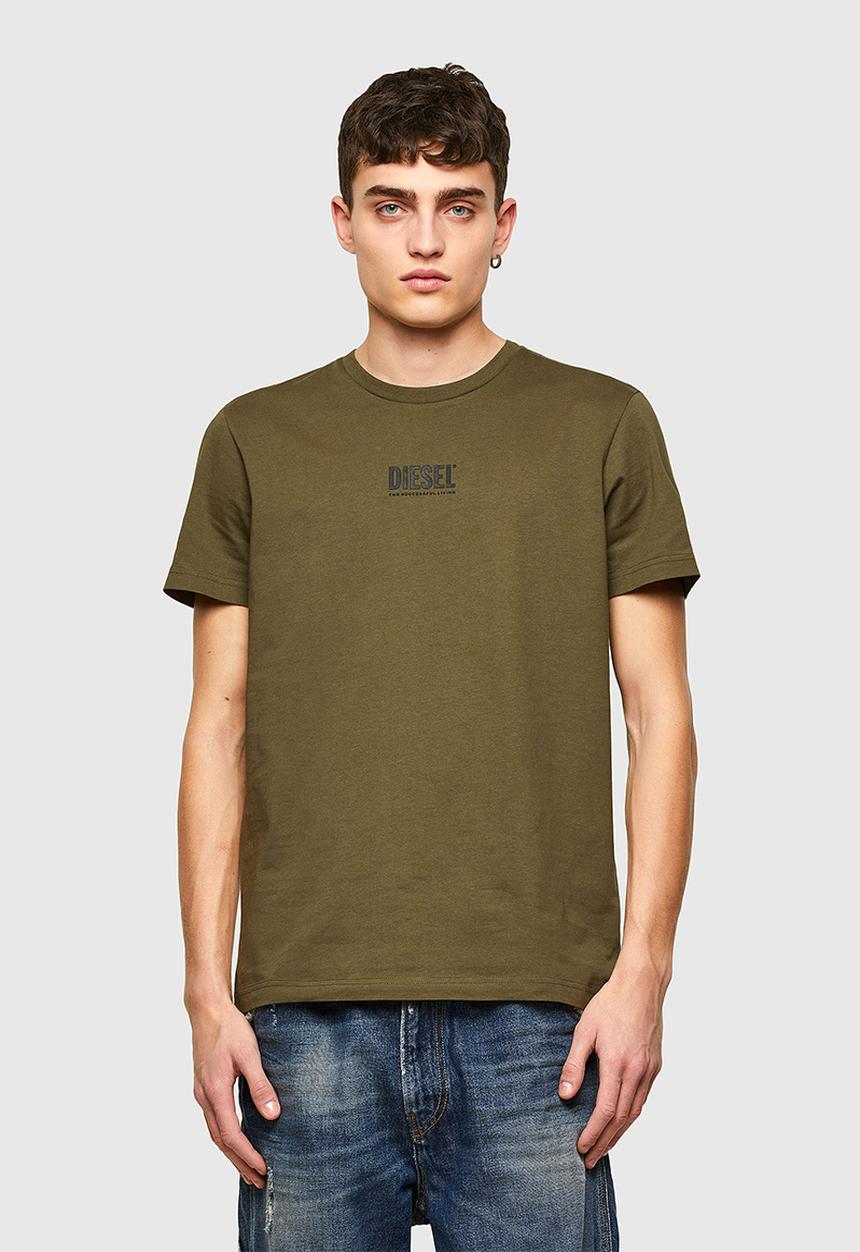 Diesel  - T-diegos-smallogo t-shirt- olive