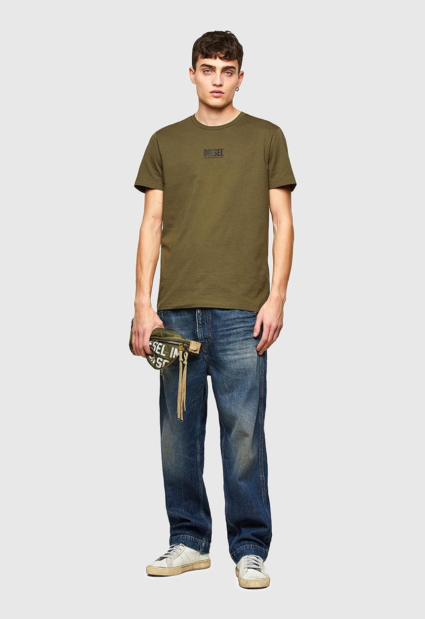 Diesel  - T-diegos-smallogo t-shirt- olive