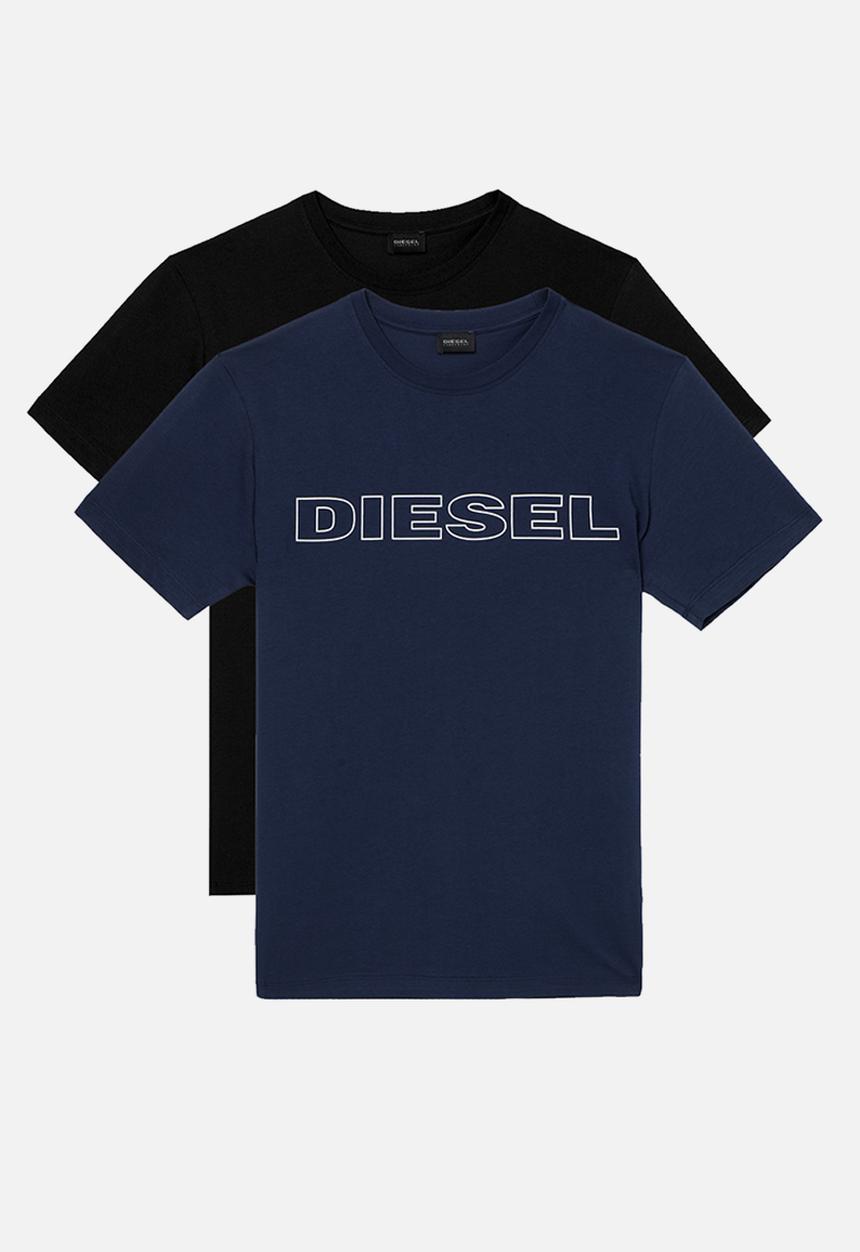 Diesel  - Umlt-jake twopack t-shirt - black/navy