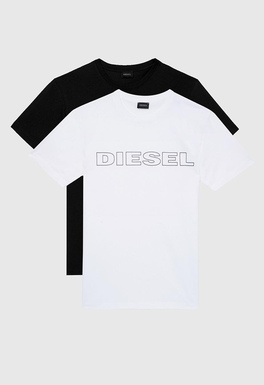 Diesel  - Umlt-jake twopack t-shirt - black/white