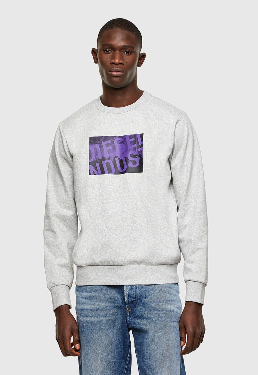 Diesel  - S-girk-k31 sweat-shirt - grey melange