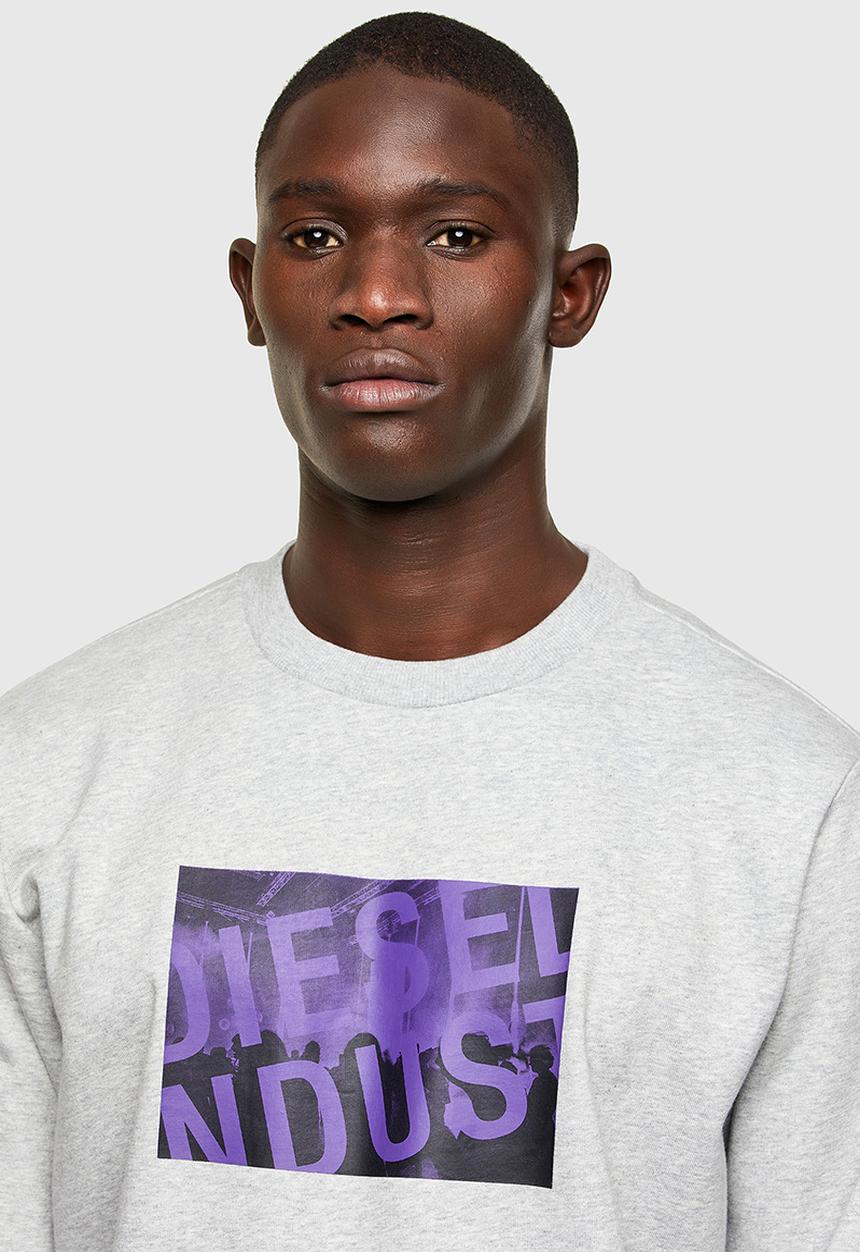 Diesel  - S-girk-k31 sweat-shirt - grey melange