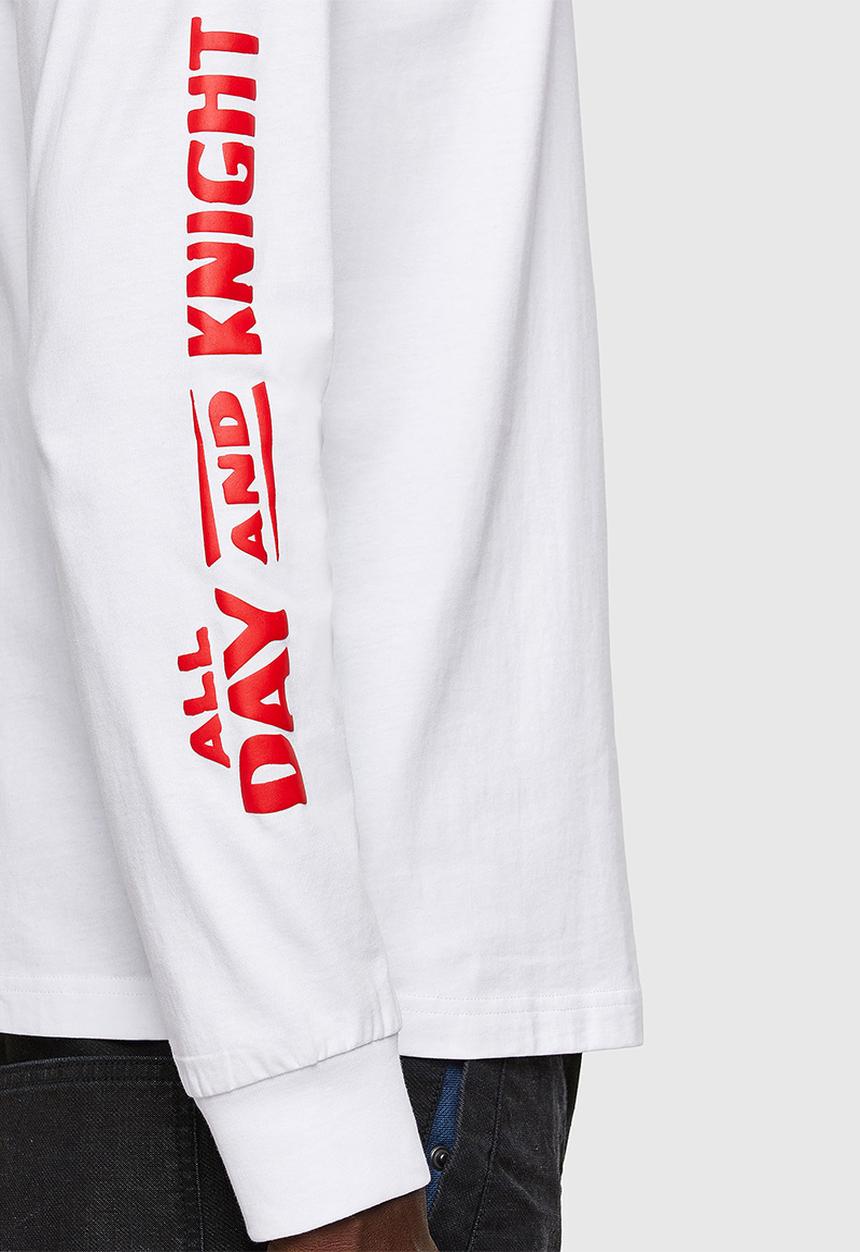 Diesel  - T-diegos-ls-k20 t-shirt- white