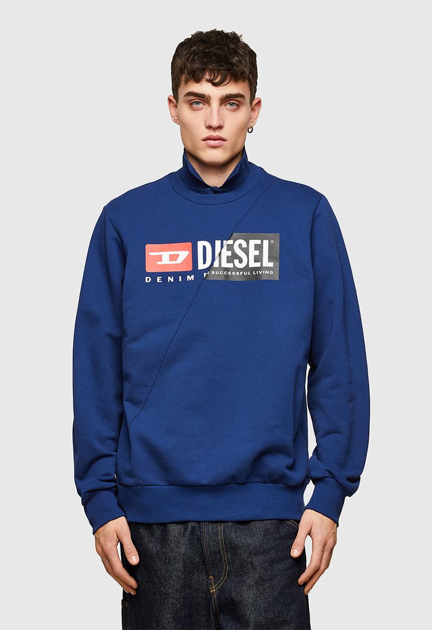Diesel  - S-girk-cuty sweat-shirt - navy