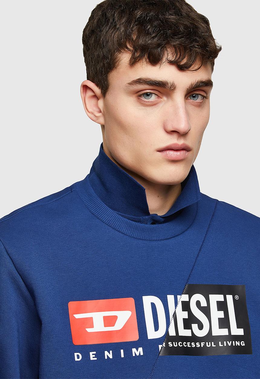 Diesel  - S-girk-cuty sweat-shirt - navy