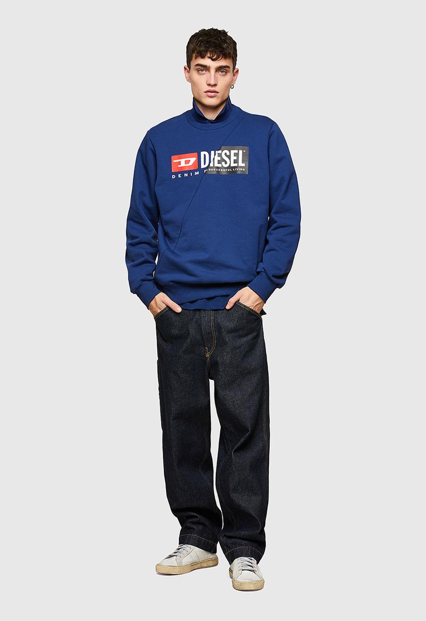 Diesel  - S-girk-cuty sweat-shirt - navy