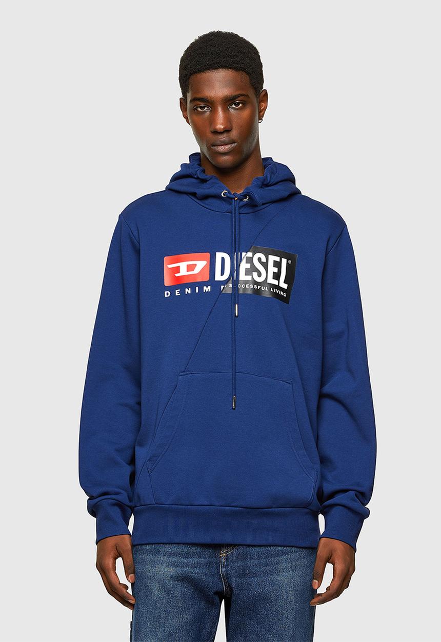 Diesel  - S-girk-hood-cuty sweat-shirt - navy
