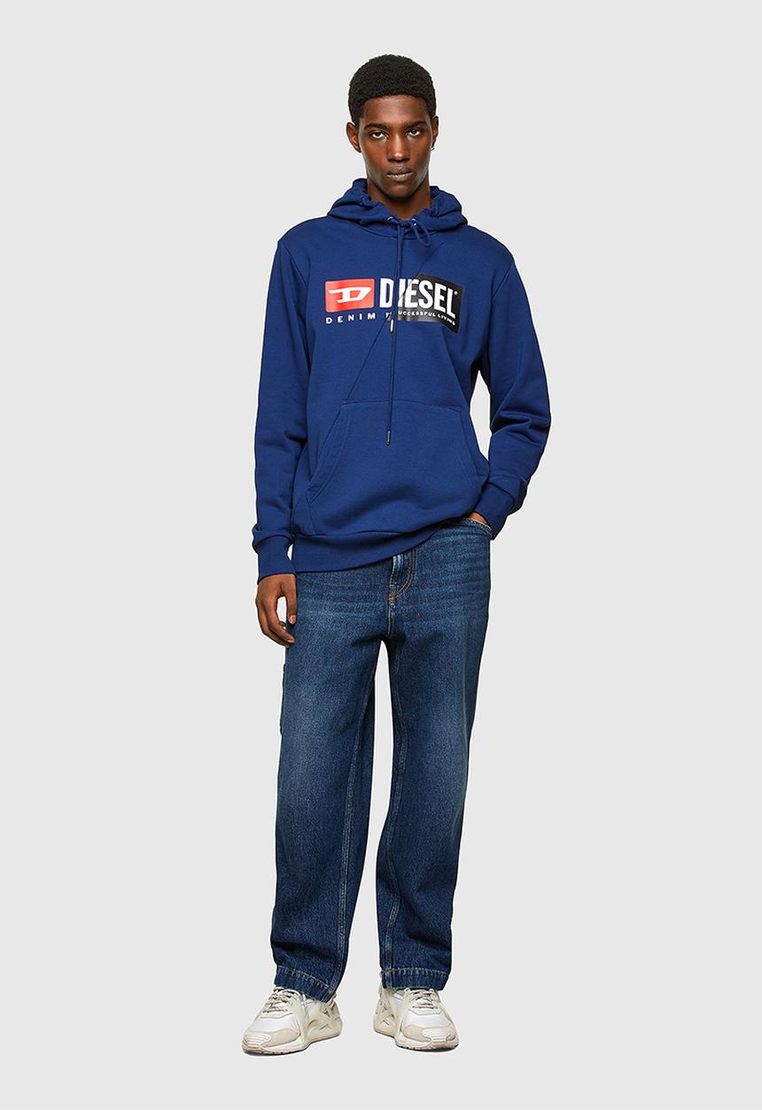 Diesel  - S-girk-hood-cuty sweat-shirt - navy