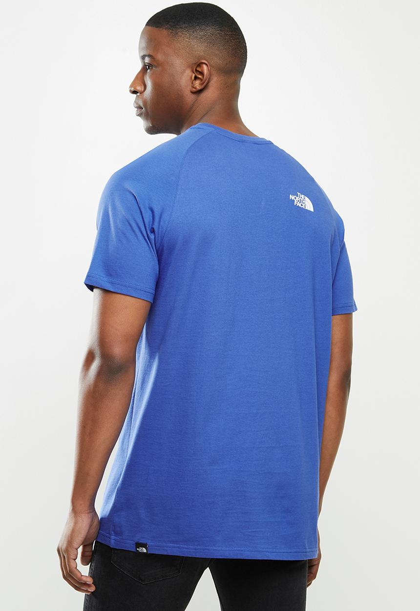 The North Face - Short sleeve raglan redbox tee - blue