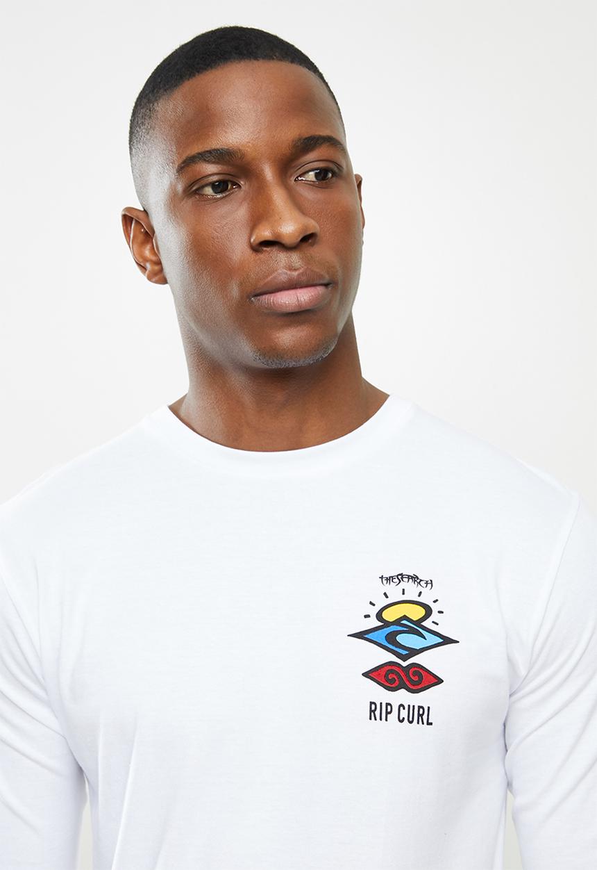Rip Curl - Search logo long sleeve tee - white