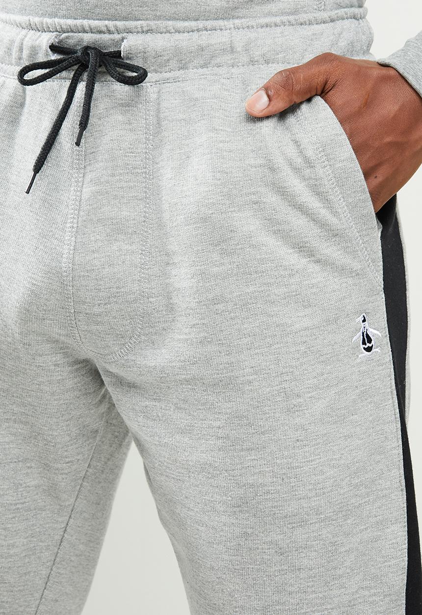 Original Penguin - Stripe fleece sweatpant - grey