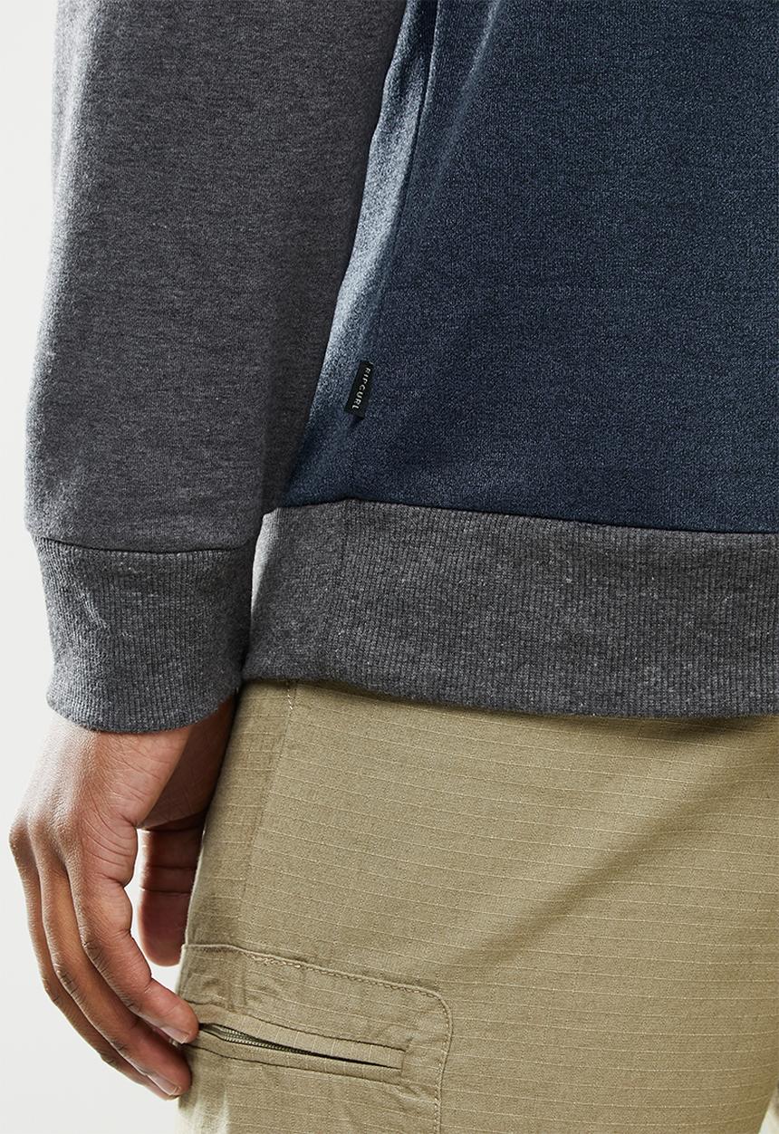 Rip Curl - Rag slub crew sweater - washed navy