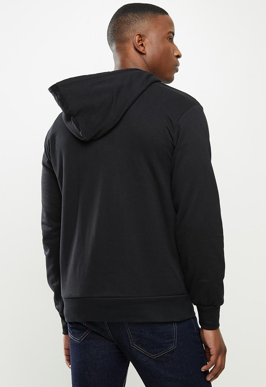 Original Penguin - Long sleeve hooded sweat - black