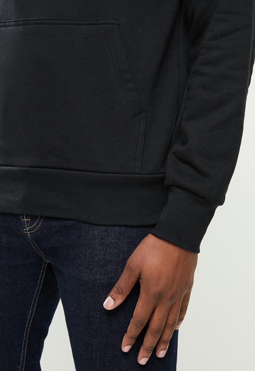 Original Penguin - Long sleeve hooded sweat - black