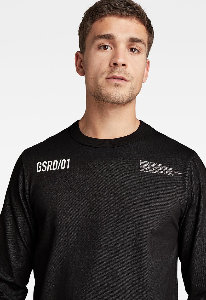 G-STAR - Text tweeter long sleeve tee - black