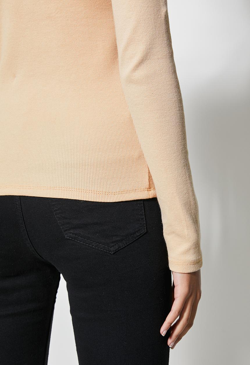 Superbalist - 2 Pack lycra rib poloneck tops - stone & tobacco
