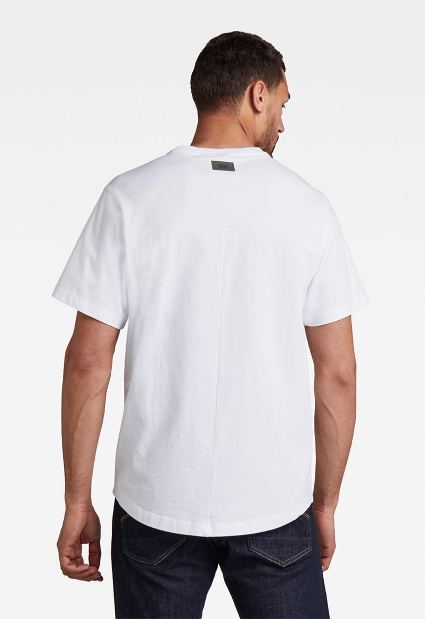 G-STAR - C&s back multi graphic loose t - white