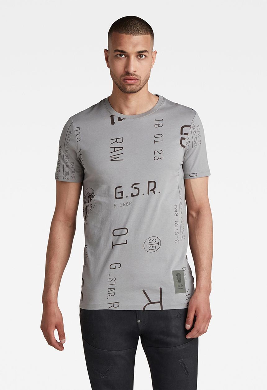G-STAR - Graphics ao slim r t  - grey