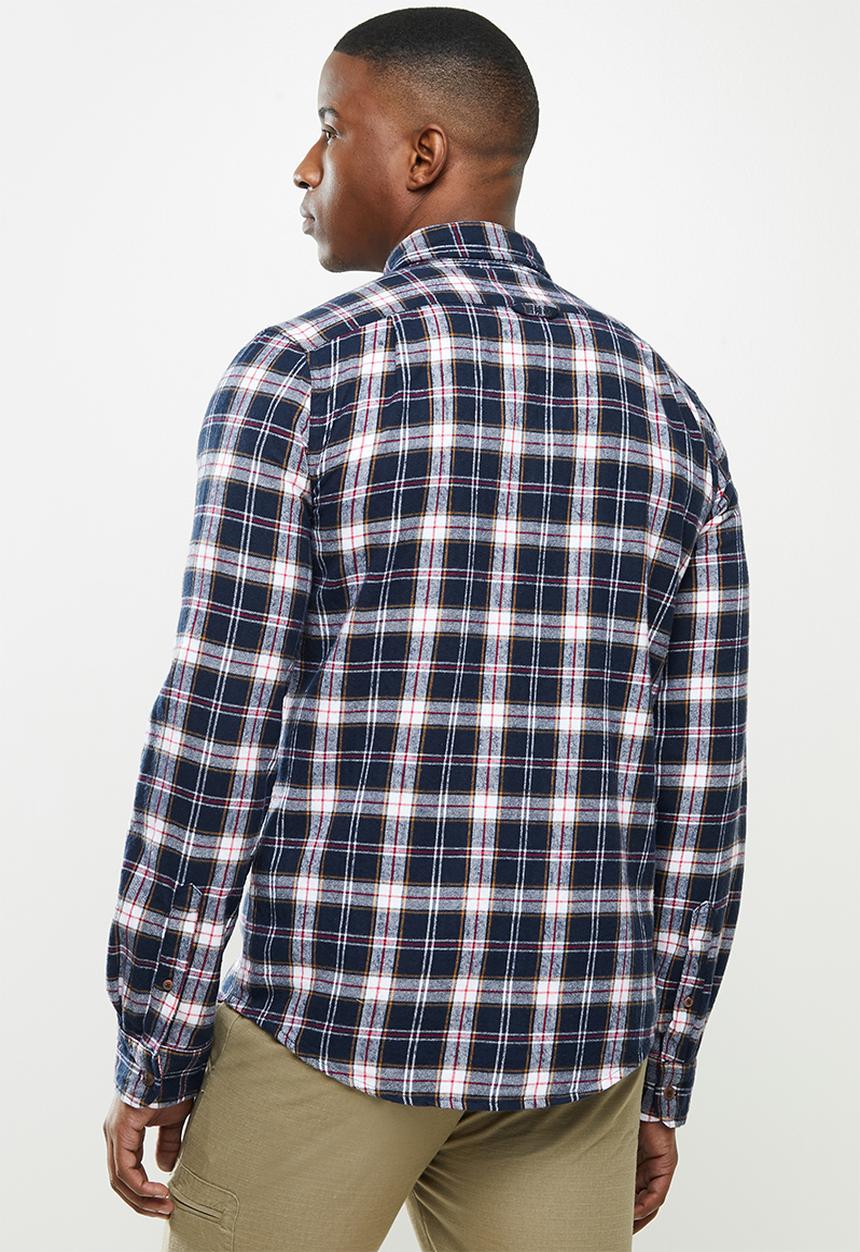 Superdry. - Heritage lumberjack shirt - navy