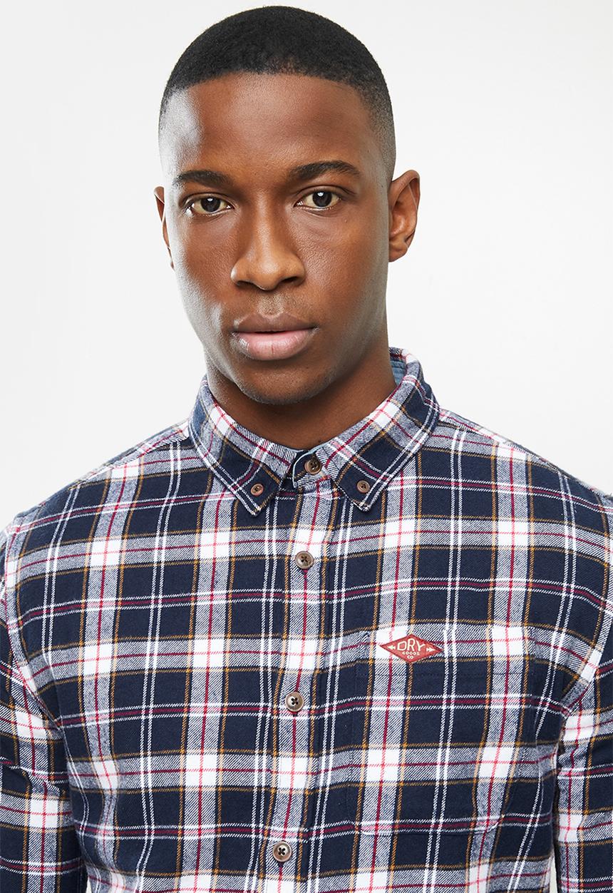 Superdry. - Heritage lumberjack shirt - navy