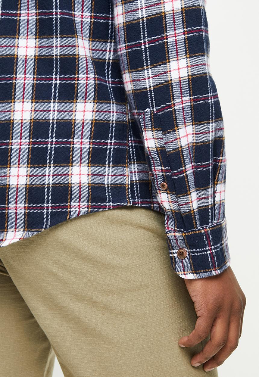 Superdry. - Heritage lumberjack shirt - navy