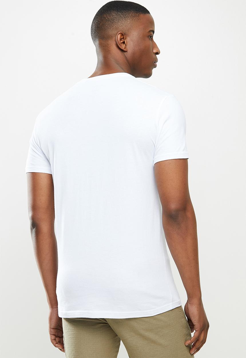 Superdry. - Micro logo box fit tee - white