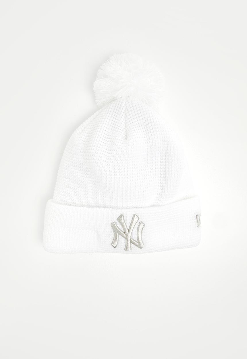 New Era - Knit womens bobble New York Yankees - white