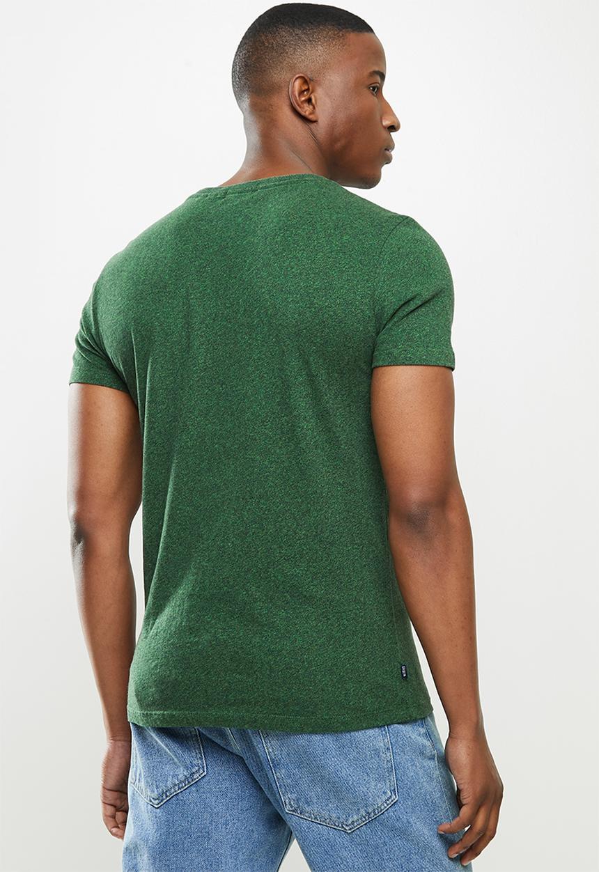 Superdry. - Ol vintage embroidered tee - emerald