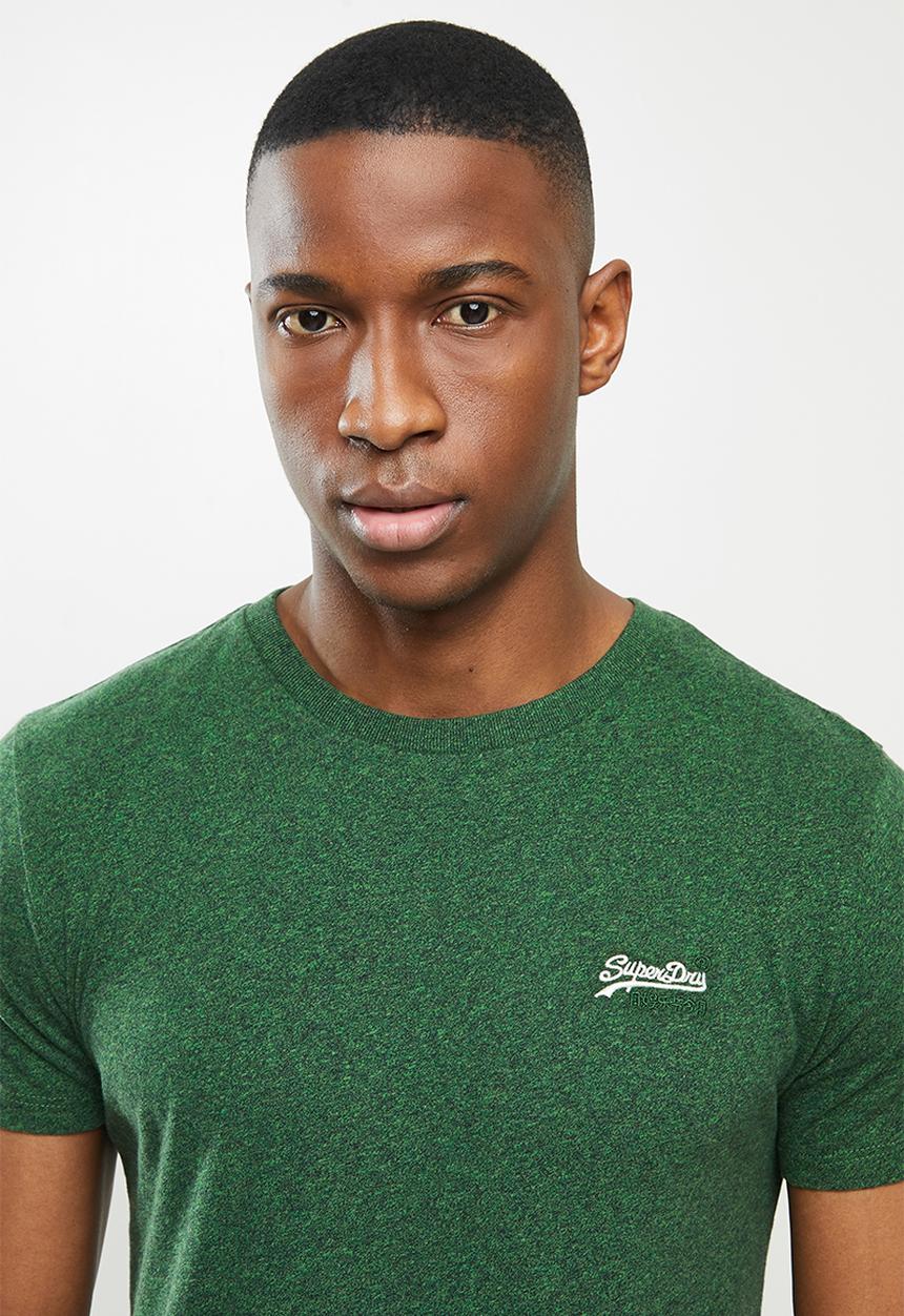 Superdry. - Ol vintage embroidered tee - emerald