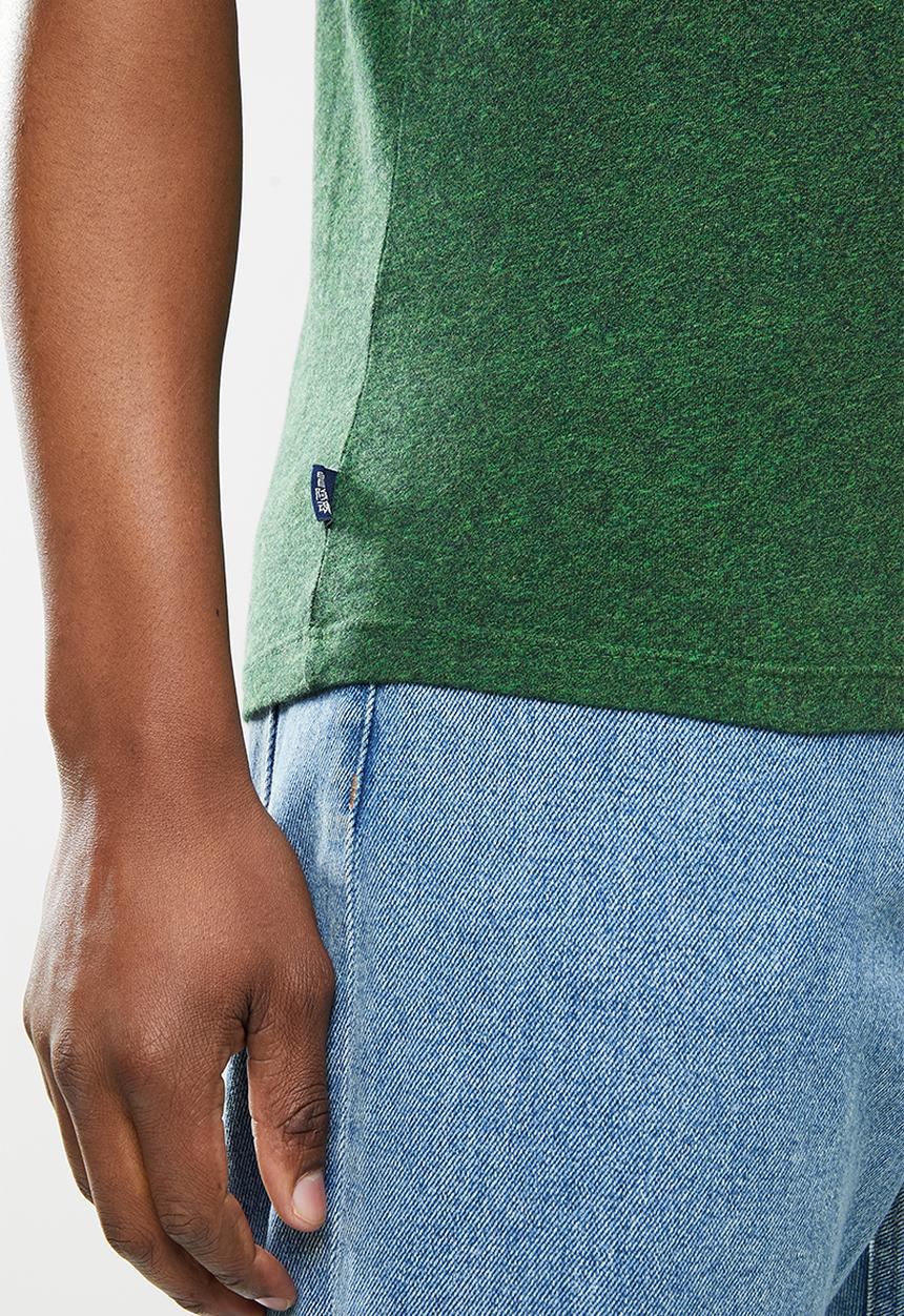 Superdry. - Ol vintage embroidered tee - emerald