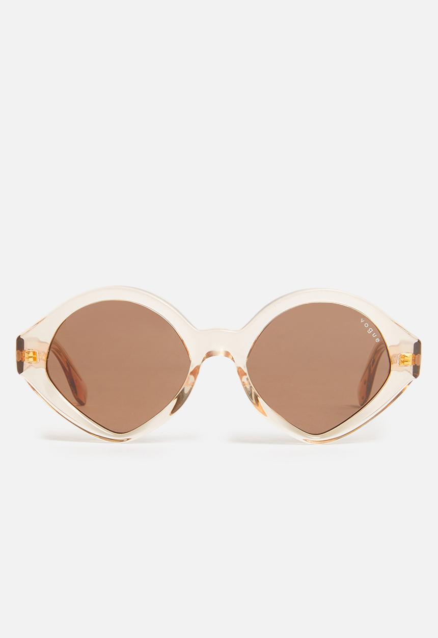 Vogue Eyewear - Vogue x mbb irregular sunglasses - transparent peach