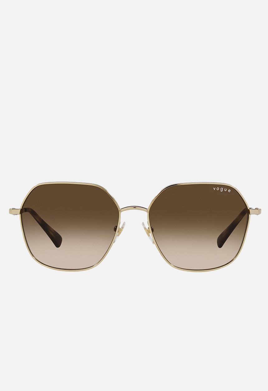 Vogue Eyewear - Vogue irregular sunglasses - gold