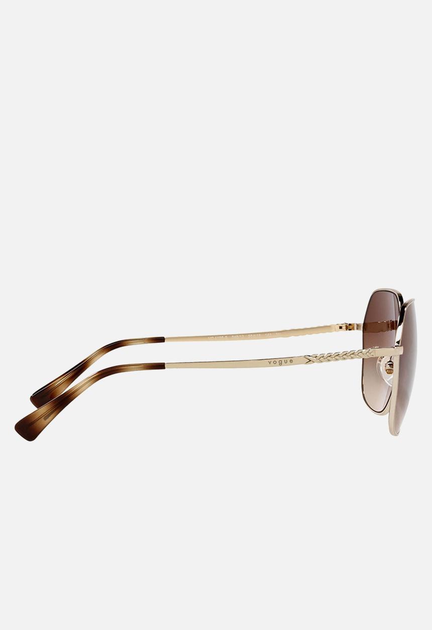 Vogue Eyewear - Vogue irregular sunglasses - gold