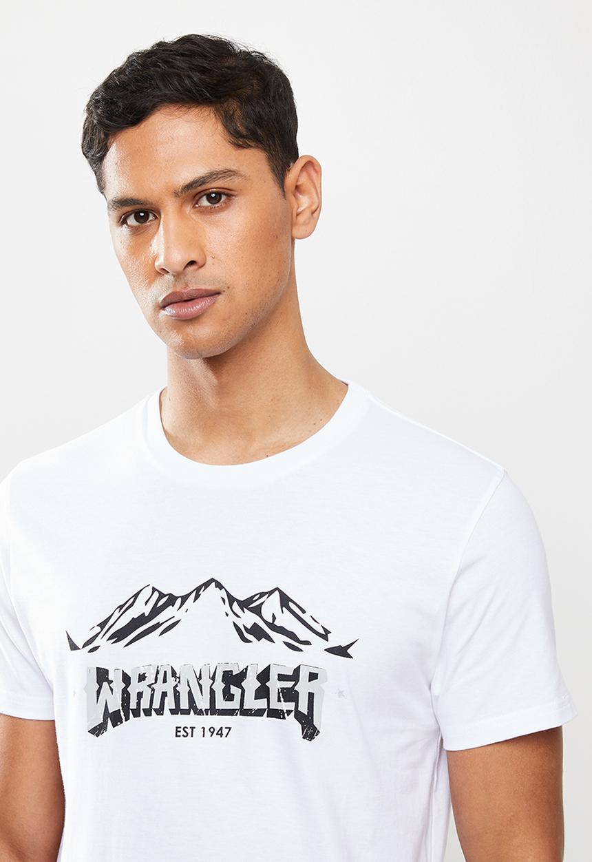 Wrangler - Mountain scope tee - white