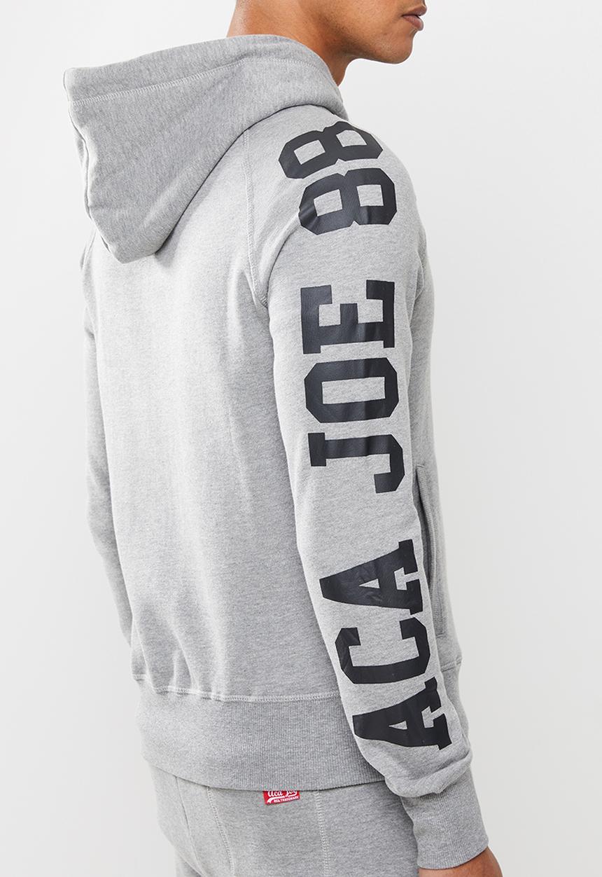 Aca Joe - Aca joe fleece zip through hoody - grey