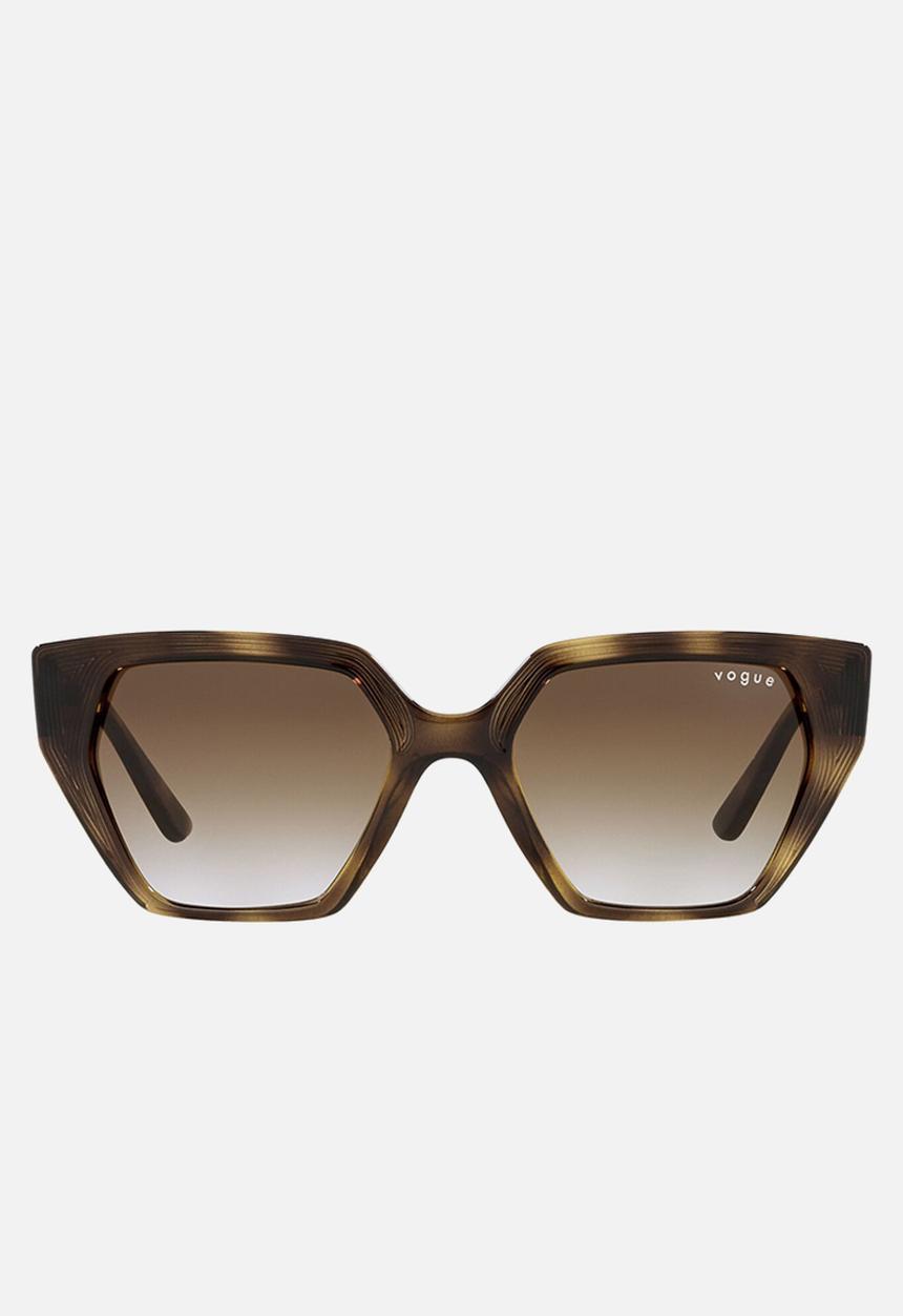 Vogue Eyewear - Vogue irregular sunglasses - havana