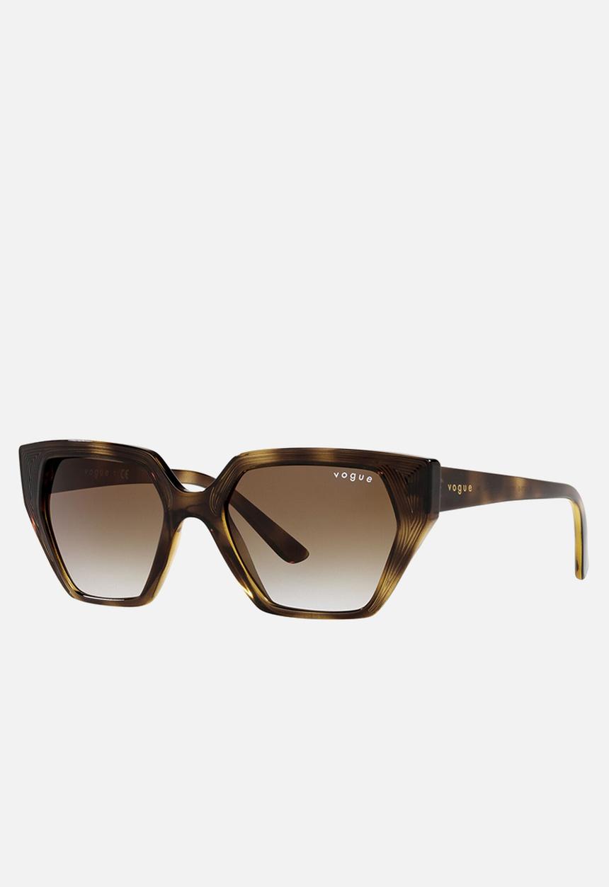 Vogue Eyewear - Vogue irregular sunglasses - havana