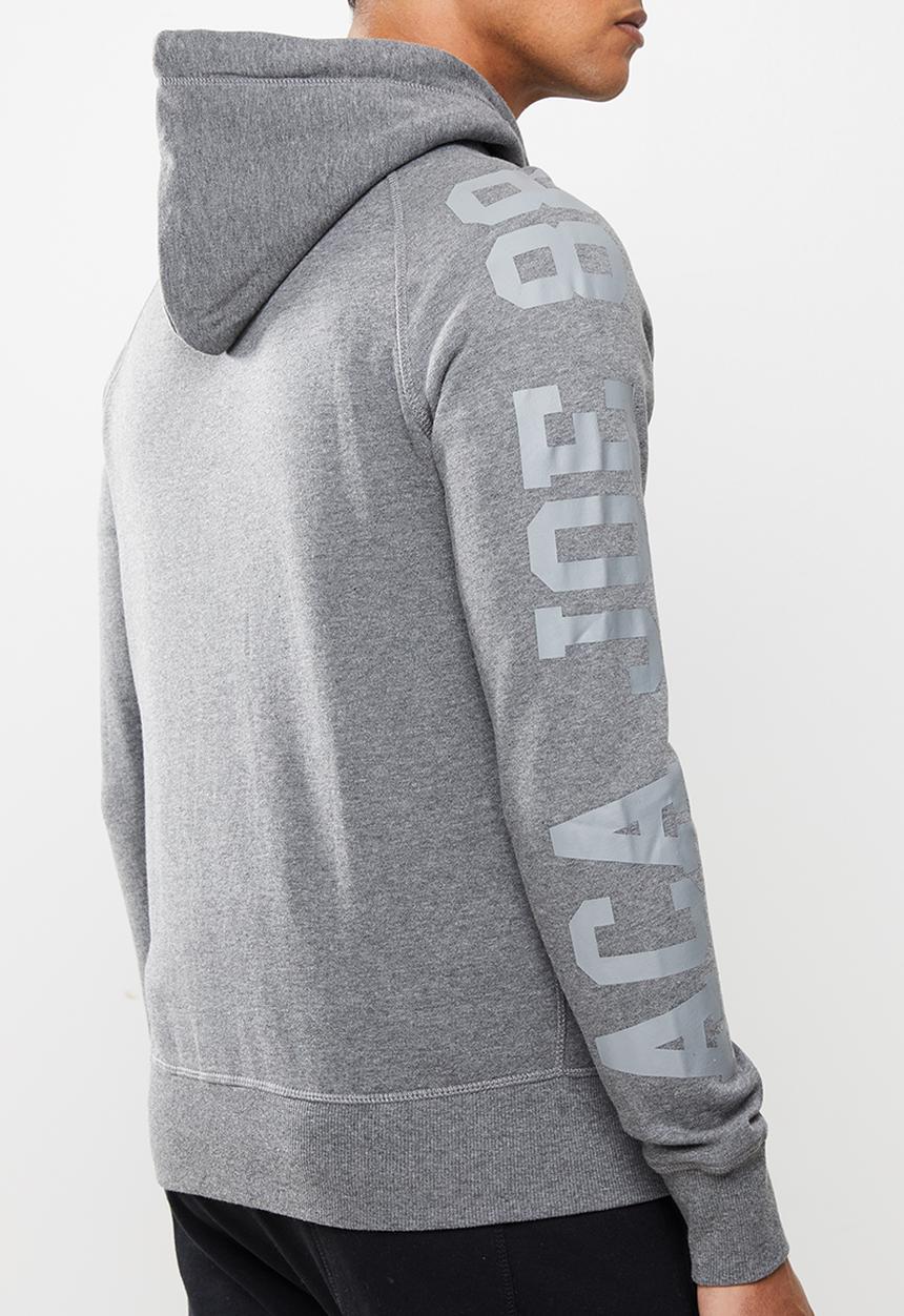 Aca Joe - Aca joe fleece zip through hoody - grey