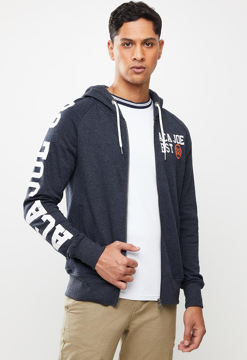 Aca Joe - Aca joe fleece zip through hoody - navy