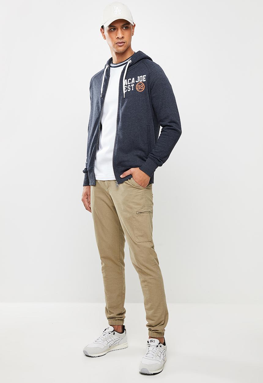 Aca Joe - Aca joe fleece zip through hoody - navy