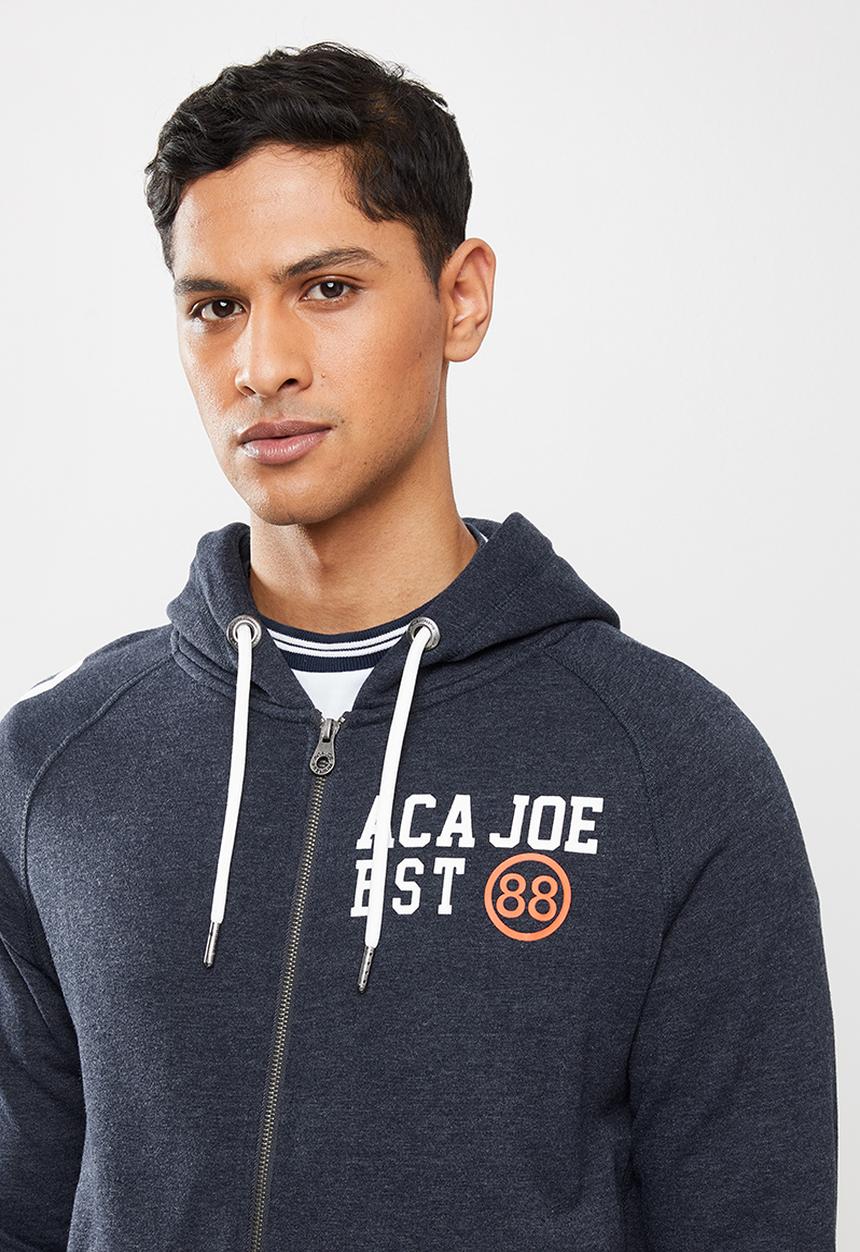 Aca Joe - Aca joe fleece zip through hoody - navy