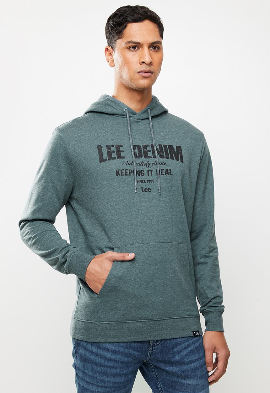 Lee  - Keep it real hooded sweat - blue