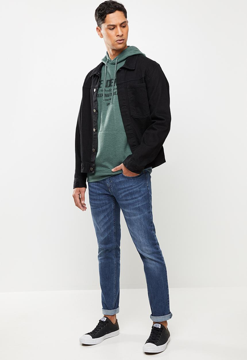 Lee  - Keep it real hooded sweat - blue