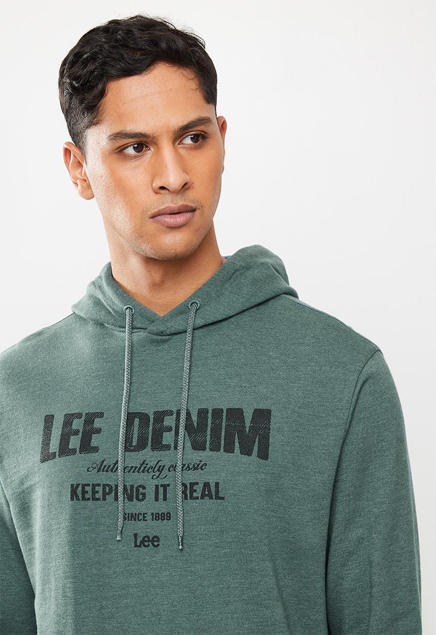 Lee  - Keep it real hooded sweat - blue
