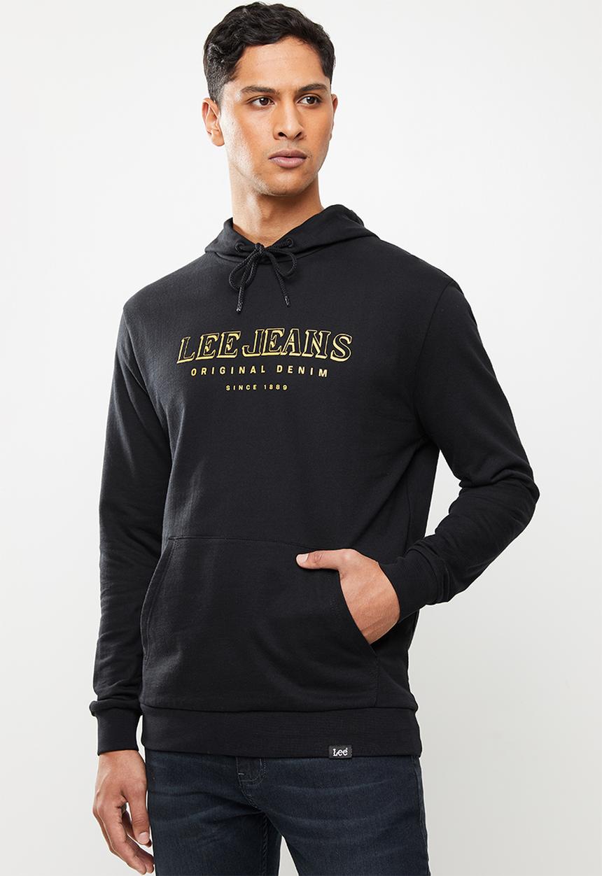 Lee  - Original denim hoodie - black
