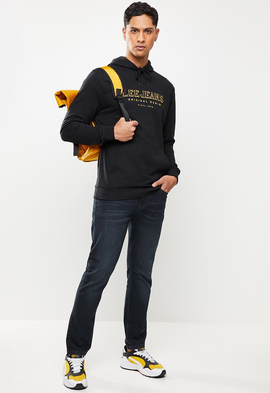 Lee  - Original denim hoodie - black