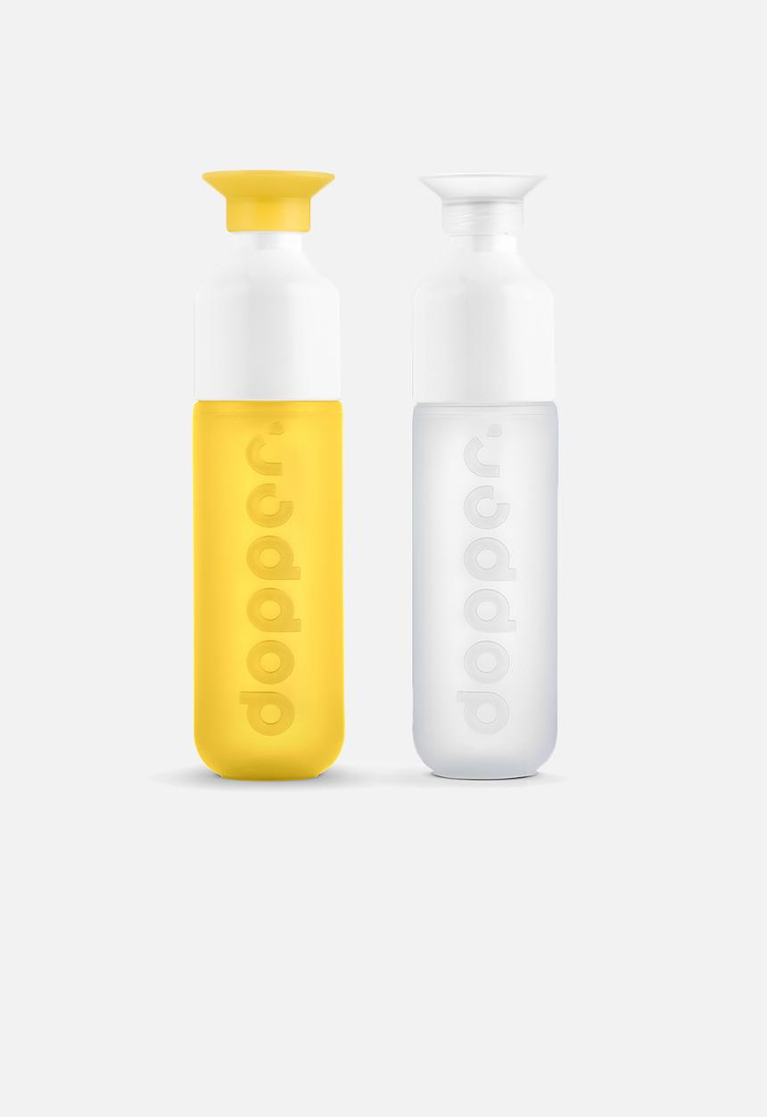 Dopper - Pure white & sunshine twin pack